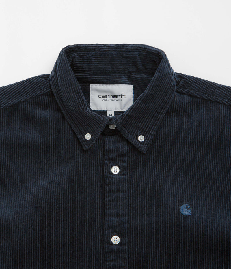 Carhartt Madison Cord Shirt in Dark Navy and Dark Navy
