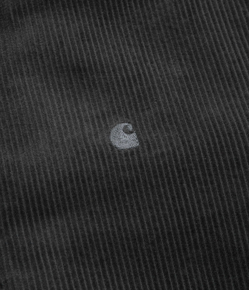Carhartt Madison Cord Shirt in Graphite and Graphite
