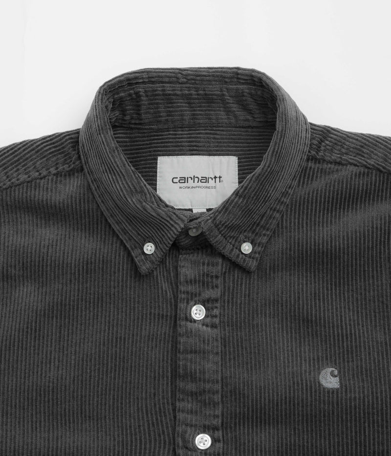 Carhartt Madison Cord Shirt in Graphite and Graphite