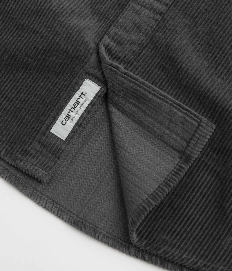 Carhartt Madison Cord Shirt in Graphite and Graphite