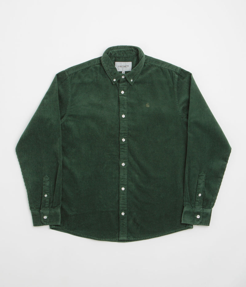 Carhartt Madison Cord Shirt in Sycamore Tree and Sycamore Tree