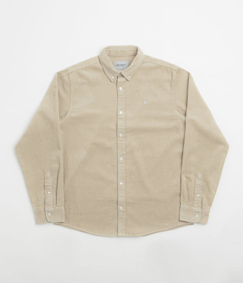 Carhartt Madison Cord Shirt in Wall and Wall