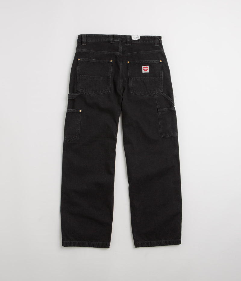 Carhartt Nash Double Knee Pants in Black Stone Washed