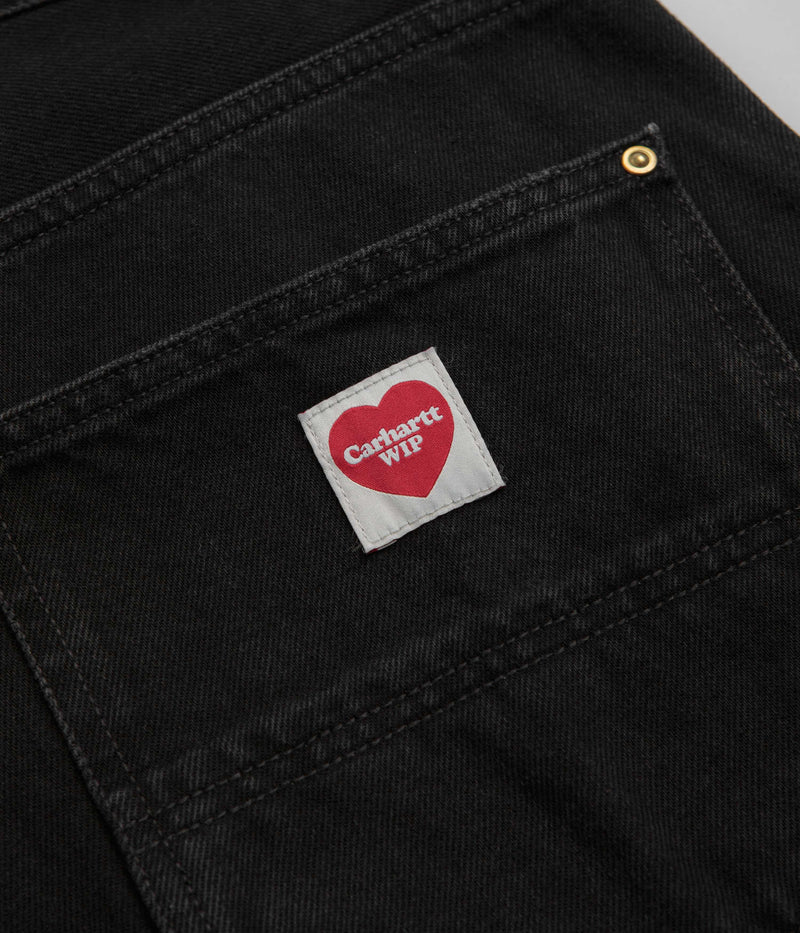 Carhartt Nash Double Knee Pants in Black Stone Washed