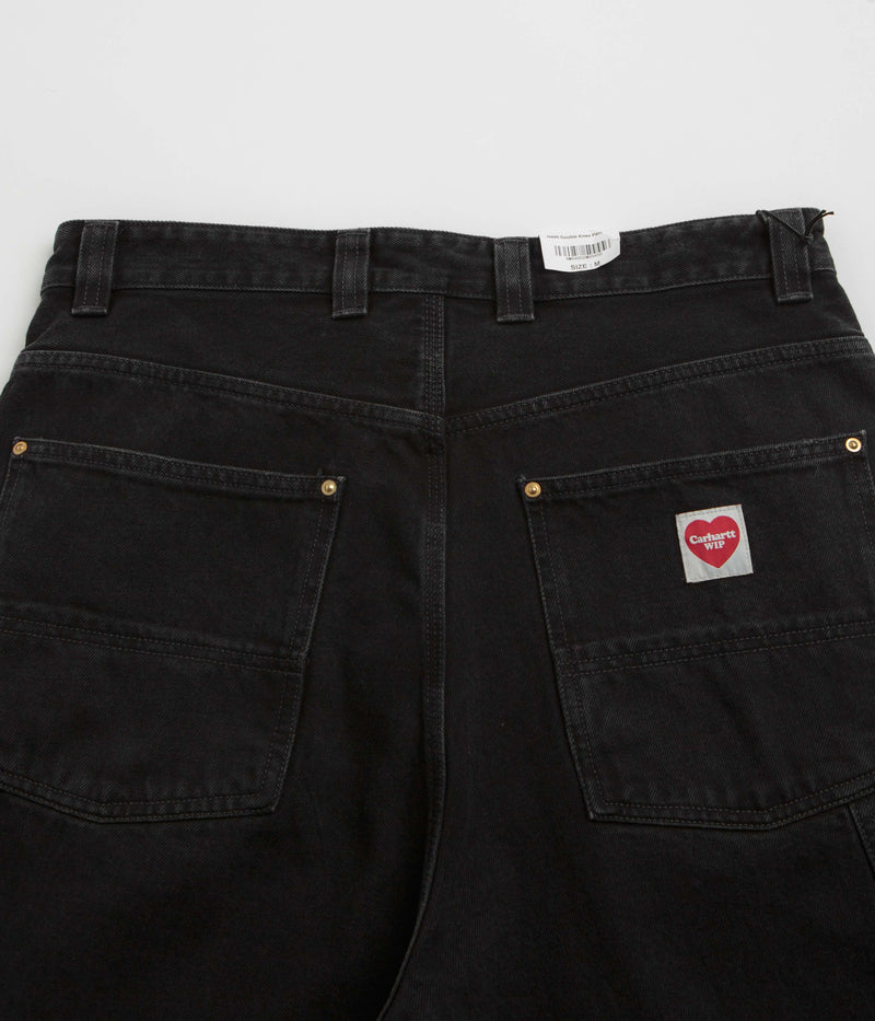 Carhartt Nash Double Knee Pants in Black Stone Washed