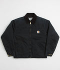 Carhartt OG Detroit Jacket in Black and Black Stone Canvas