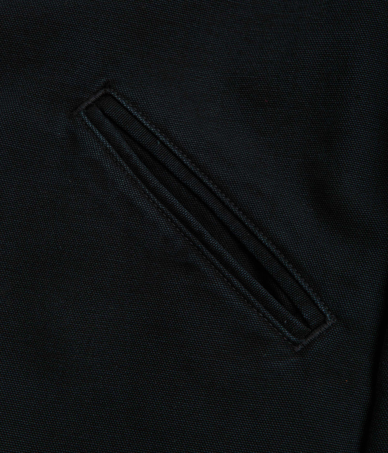 Carhartt OG Detroit Jacket in Black and Black Stone Canvas