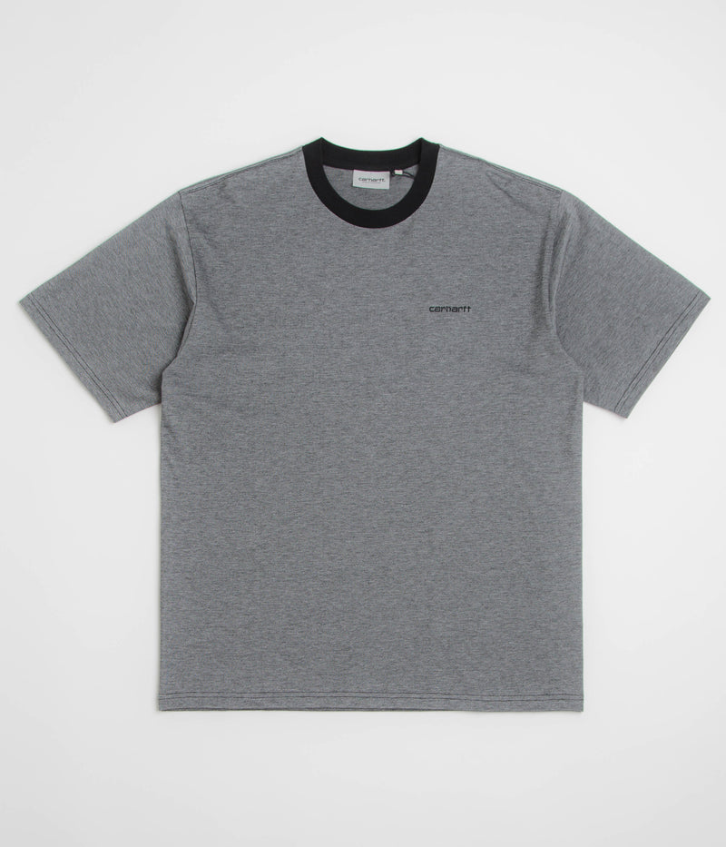 Carhartt Pique T-Shirt in Black and White / Black