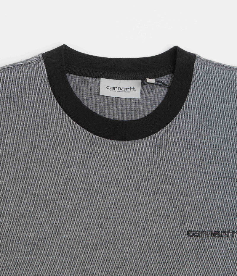 Carhartt Pique T-Shirt in Black and White / Black