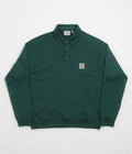 Carhartt Polo Sweatshirt in Dark Fir
