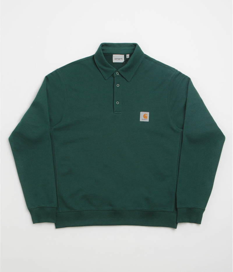 Carhartt Polo Sweatshirt in Dark Fir