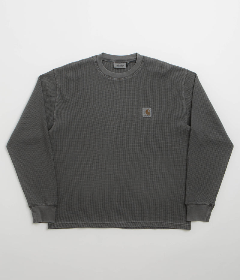 Carhartt Vista Waffle Long Sleeve T-Shirt in Black