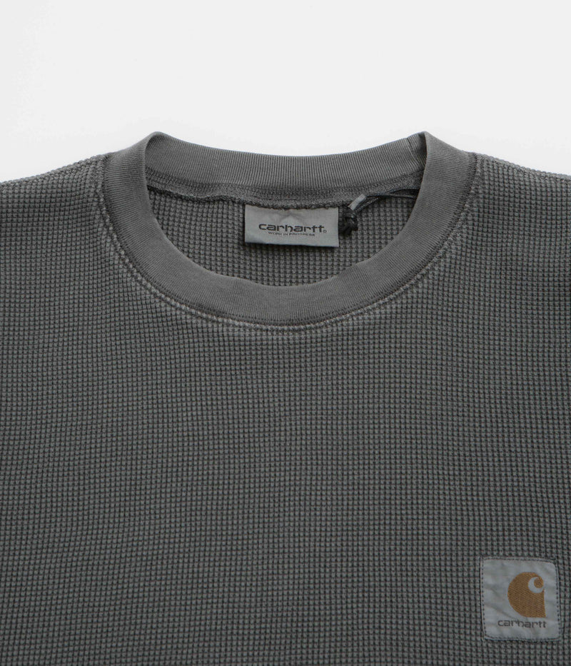 Carhartt Vista Waffle Long Sleeve T-Shirt in Black
