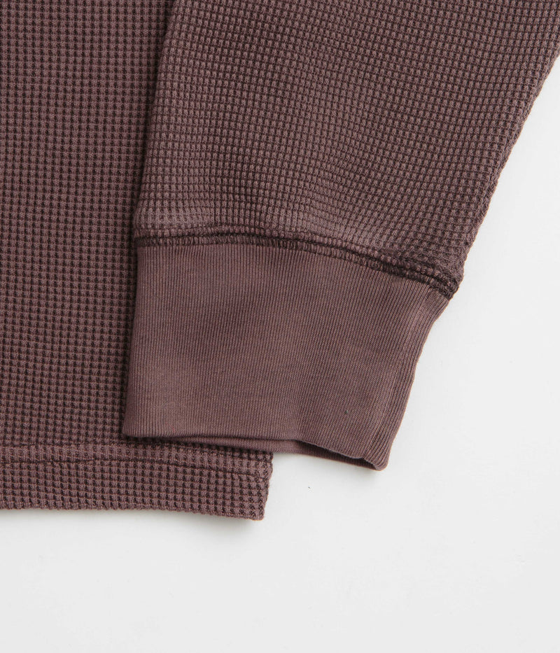 Carhartt Vista Waffle Long Sleeve T-Shirt in Palisander
