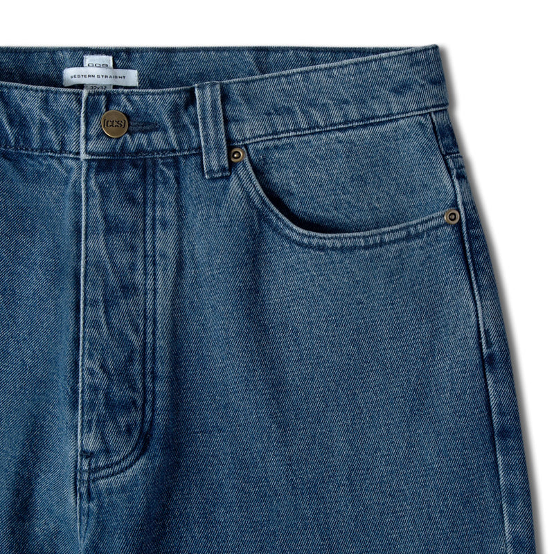 CCS Western Straight Denim Jeans - True Blue