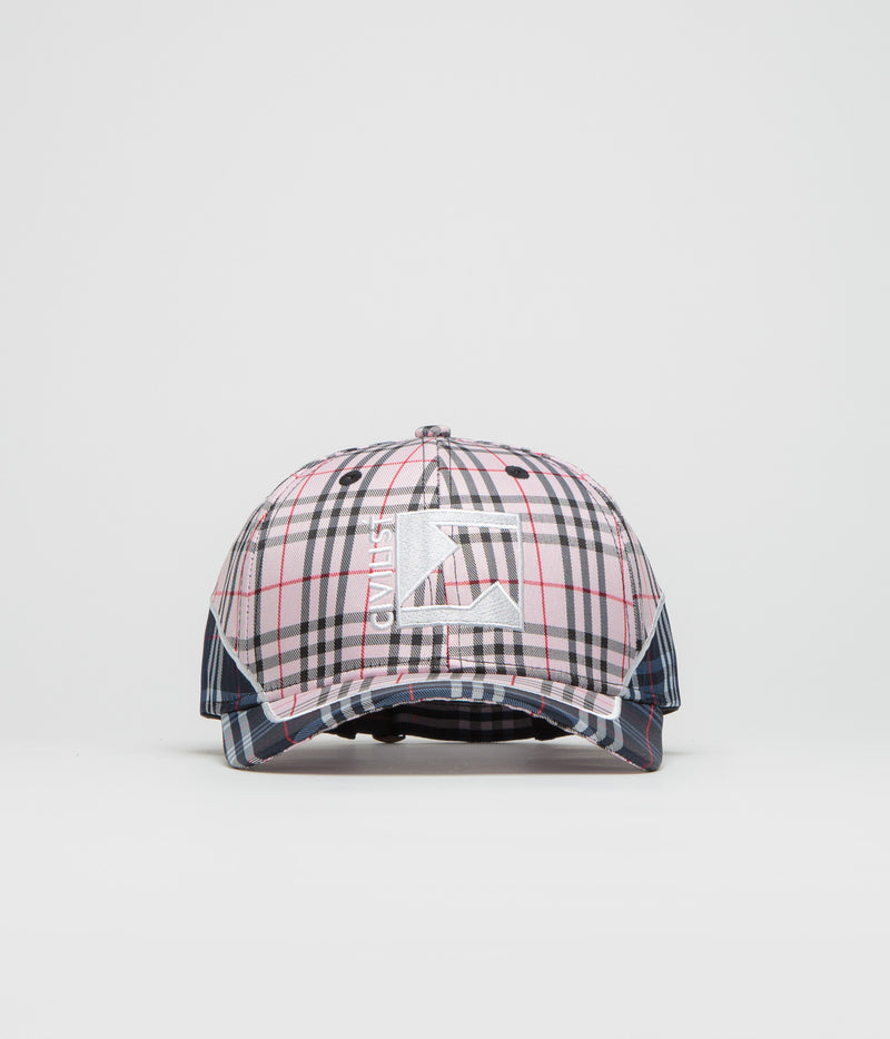 Civilist Checks Low Pro Cap in Pink and Blue