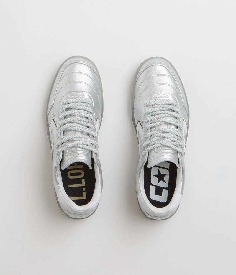 Converse Cons Louie Lopez Pro 2 Ox Shoes in Silver and White / Black