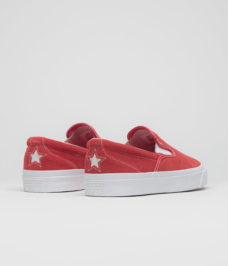 Converse Cons One Star CC Slip Pro Shoes in Red and White / Gum