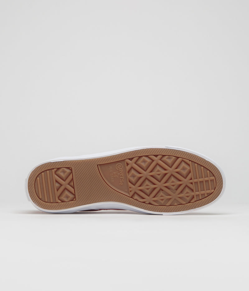 Converse Cons One Star CC Slip Pro Shoes in Red and White / Gum