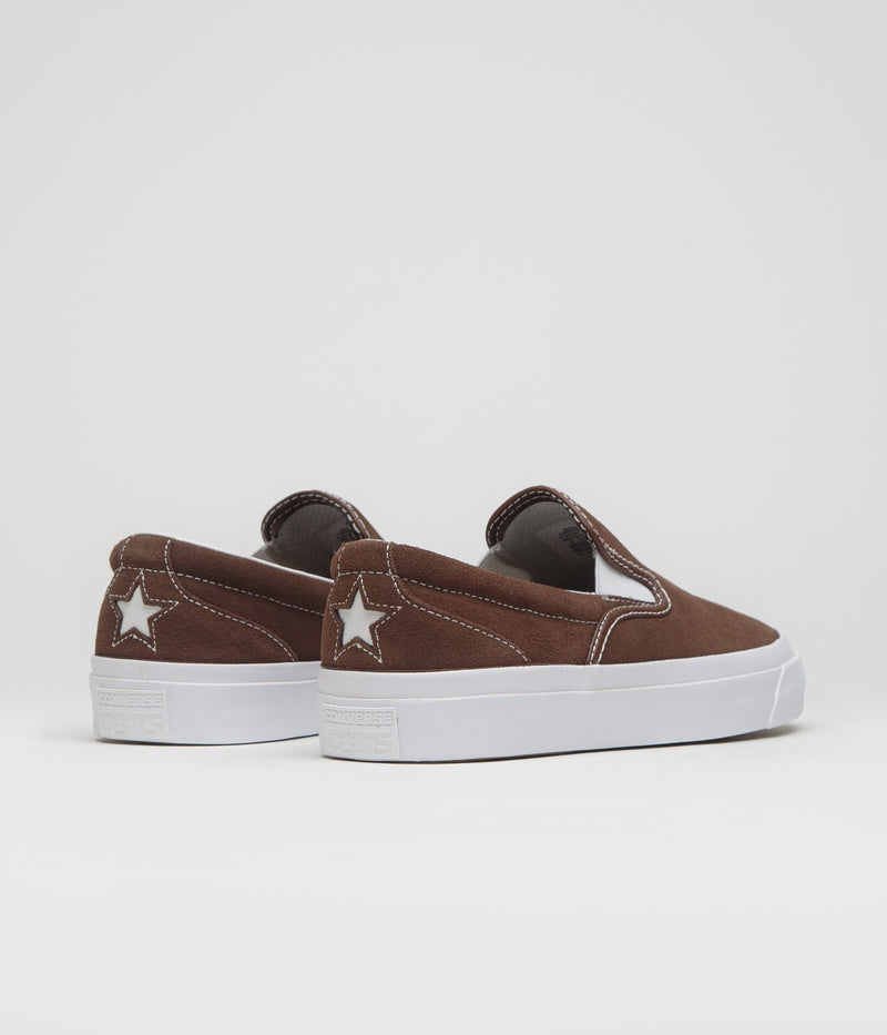 Converse Cons One Star CC Slip Pro Shoes in Totally Fudged and White / Gum