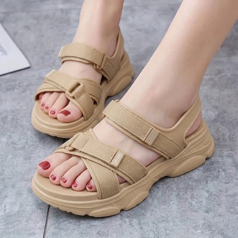 Cross comfy sandal