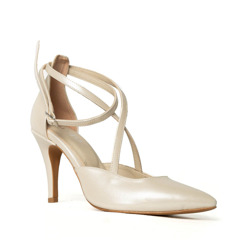 Dilara - Ivory Vegan Leather - Street Sole