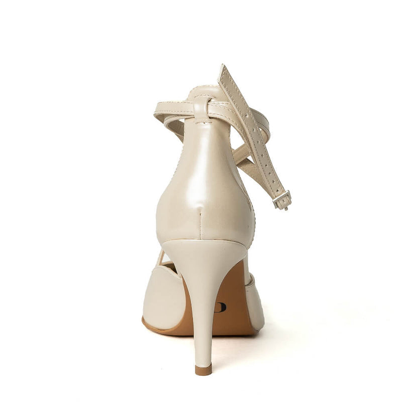 Dilara - Ivory Vegan Leather - Street Sole