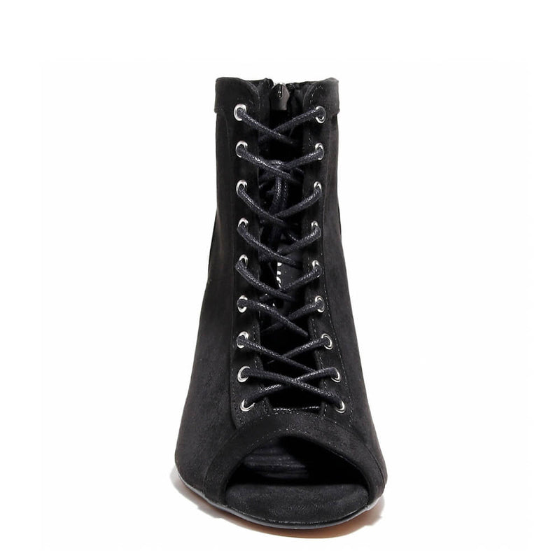 Dilynn Wide Fit - Black Vegan Suede - Street Sole