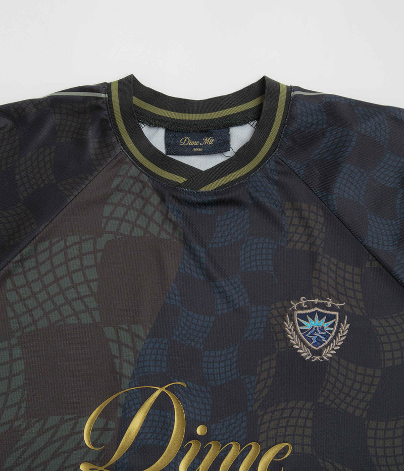 Dime Checkered Home Jersey in Black