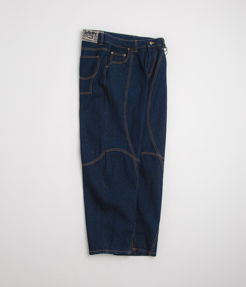 Dime Classic Baggy Denim Pants in Indigo Paneled