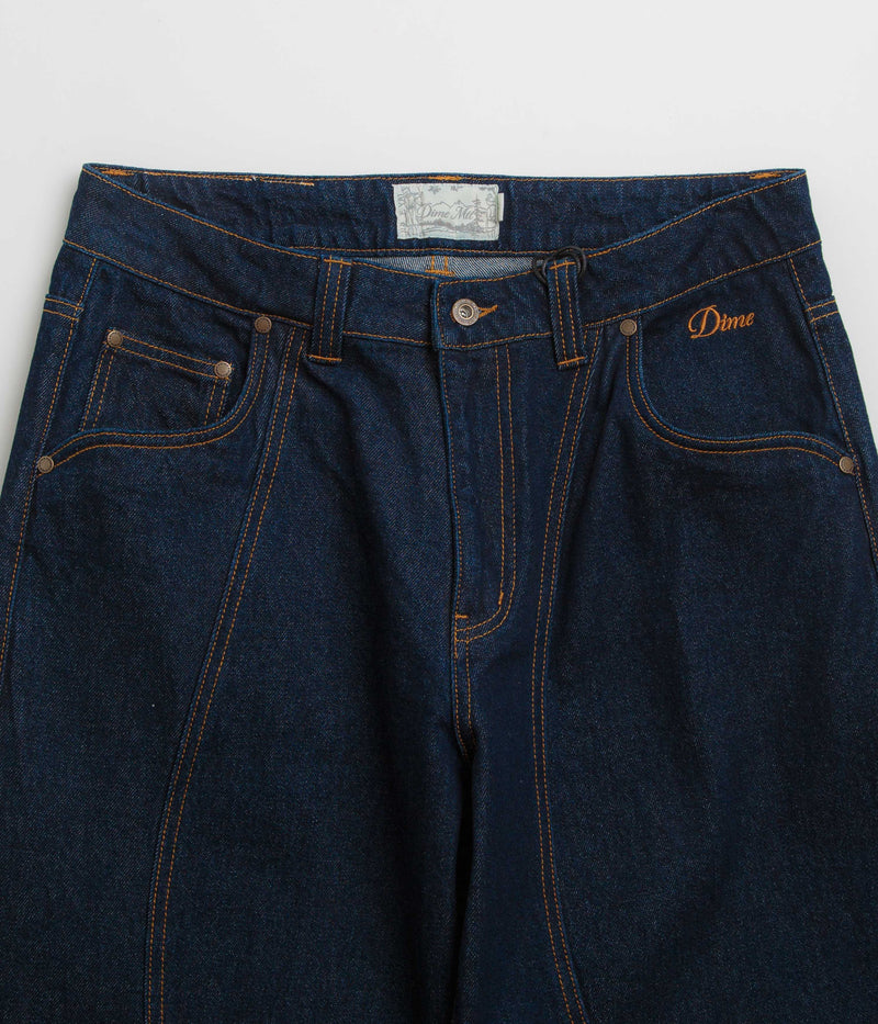 Dime Classic Baggy Denim Pants in Indigo Paneled