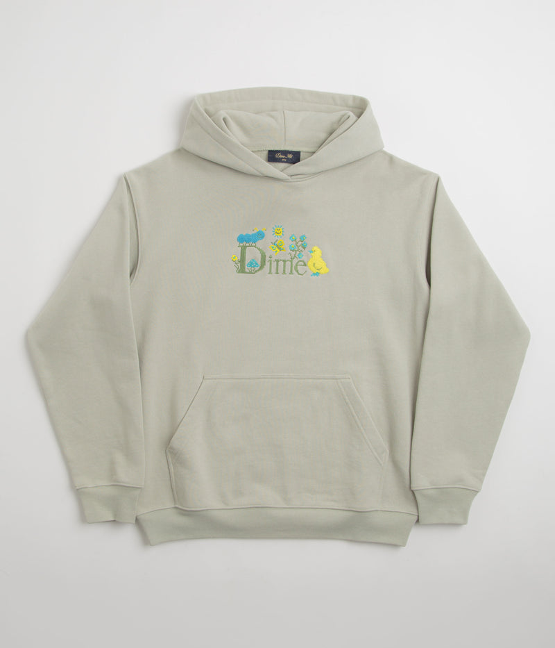 Dime Classic Cross Stitch Hoodie in Charcoal Moss