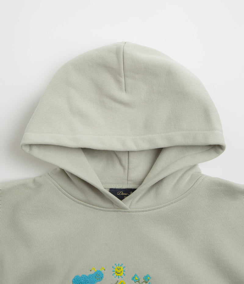 Dime Classic Cross Stitch Hoodie in Charcoal Moss