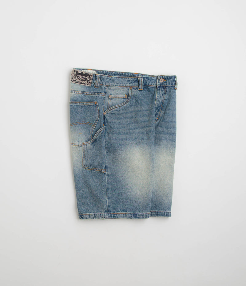Dime Classic Denim Shorts in Sandblasted Indigo