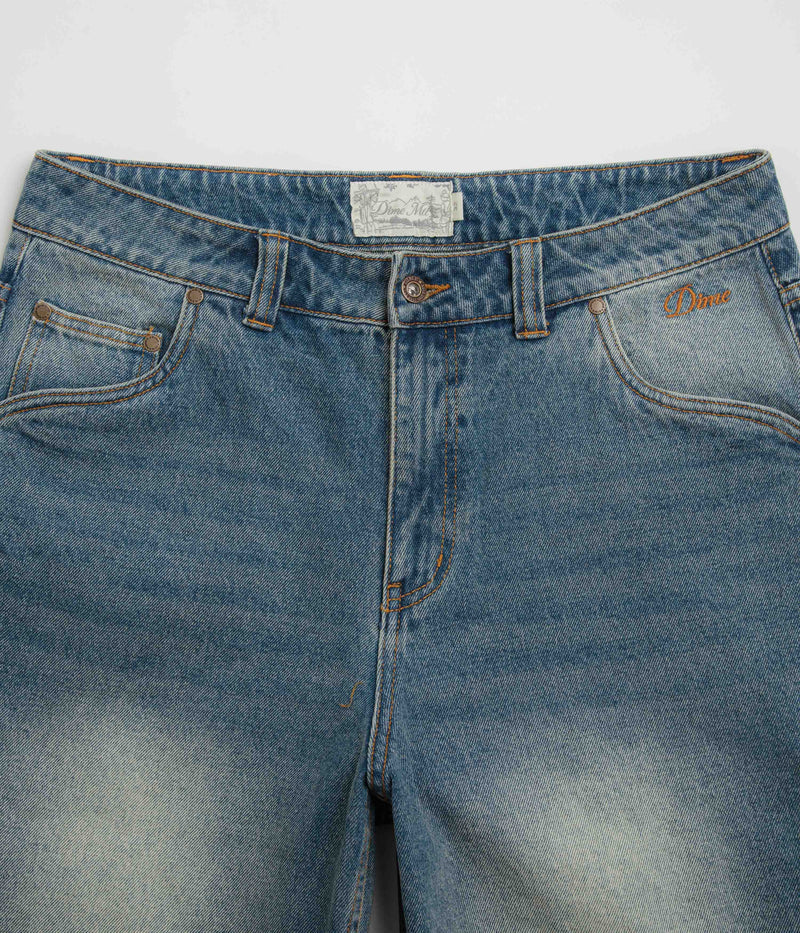 Dime Classic Denim Shorts in Sandblasted Indigo