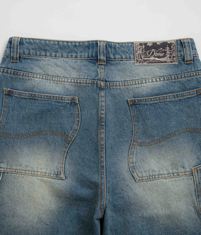 Dime Classic Denim Shorts in Sandblasted Indigo