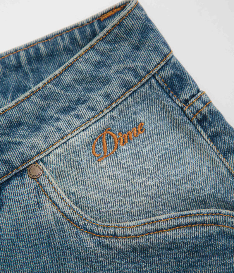 Dime Classic Denim Shorts in Sandblasted Indigo