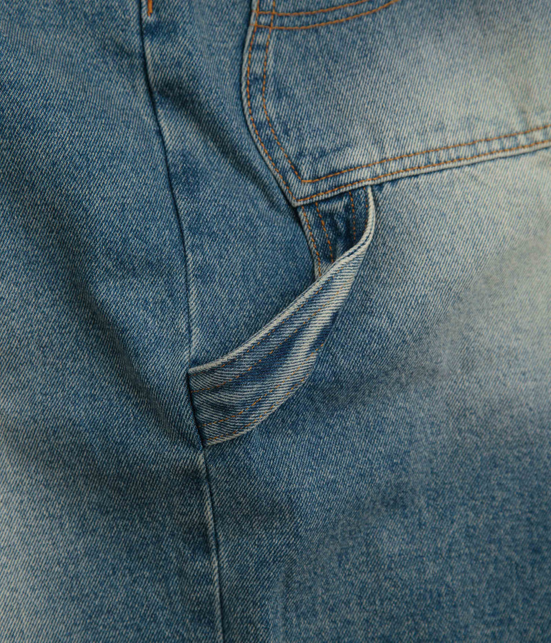 Dime Classic Denim Shorts in Sandblasted Indigo