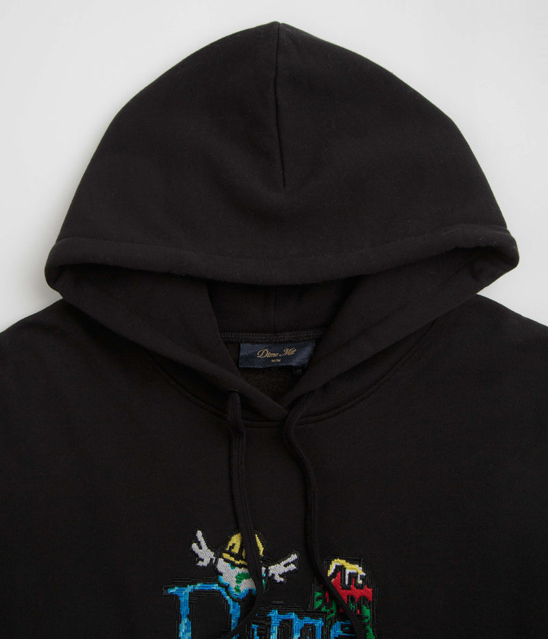 Dime Classic Fuzzy Hoodie in Black