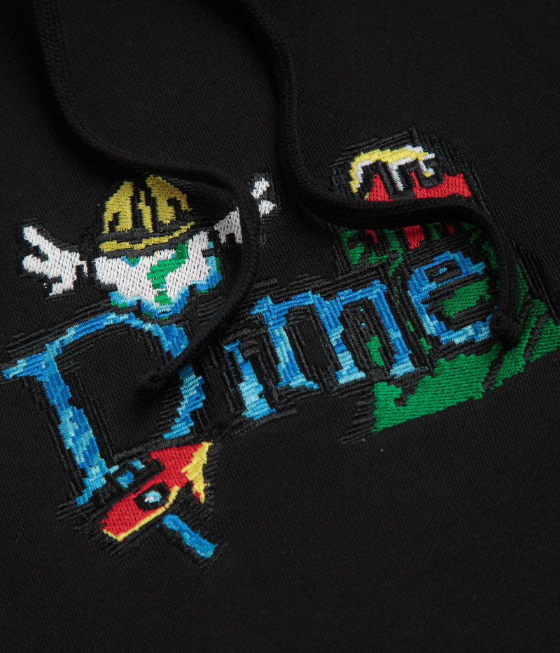 Dime Classic Fuzzy Hoodie in Black