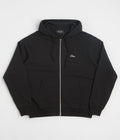 Dime Cursive Full Zip Hoodie in Black