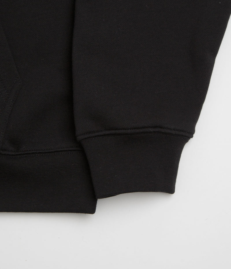 Dime Cursive Small Logo Full Zip Hoodie in Black
