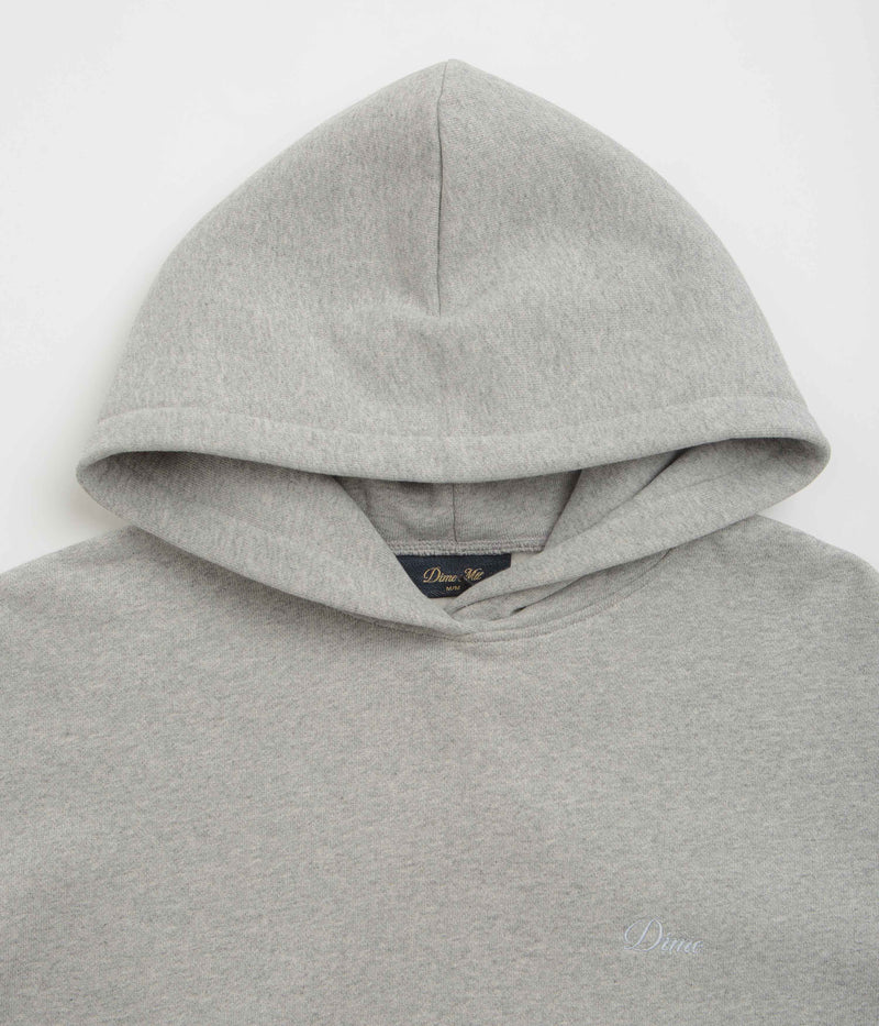 Dime Cursive Small Logo Hoodie in Heather Grey