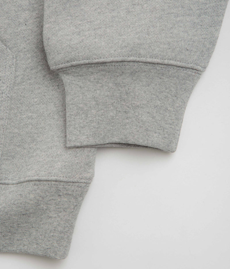 Dime Cursive Small Logo Hoodie in Heather Grey