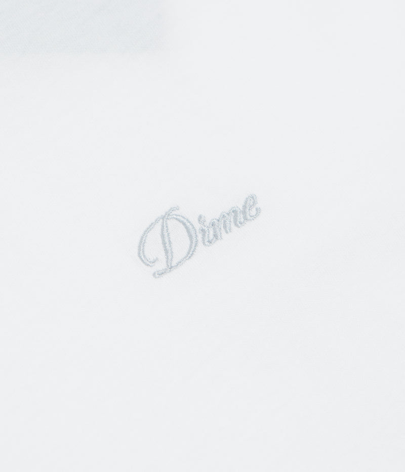 Dime Cursive Small Logo T-Shirt in White