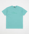 Dime Cursive T-Shirt in Vintage Teal