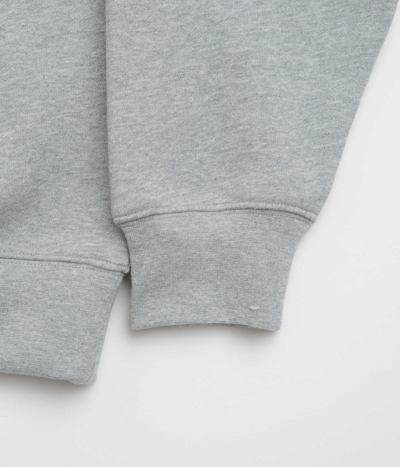 Dime Friends Full Zip Hoodie in Heather Grey