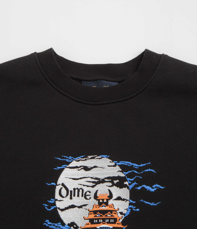 Dime Kastle Crewneck Sweatshirt in Black
