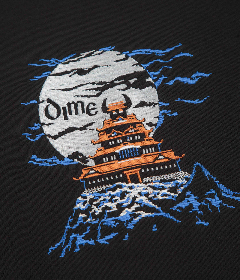 Dime Kastle Crewneck Sweatshirt in Black
