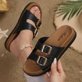Dual strap slipper
